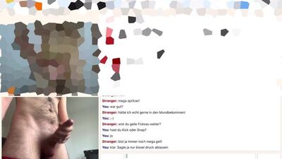 A ejacular jatos espessos de esperma no Omegle