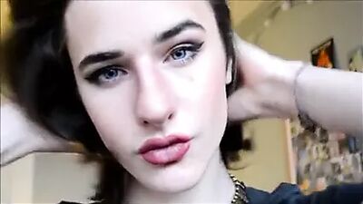 Stunning Crossdresser Galice Makeup Tutorial & Cute Outfit shemale