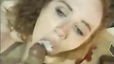 Rothaarige mit Sperma im Gesicht, Zusammenstellung
