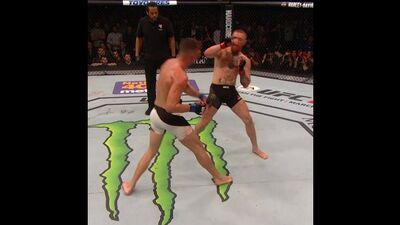 Nate Díaz ve su primer combate contra McGregor