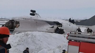 Um helicóptero Mi-26 caiu em Yamal (momento da queda)