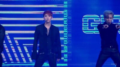 [FANCAM] 29.12.2016: Minhyuk, Yondre, BamBam e Minhyuk (Monsta X) – Bad Girl Good Girl (Foco em Minhyuk) @ KBS Gayo Daechukje