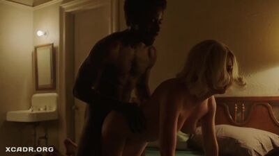 Emily Meade's bare breasts in a sex scene from the TV series *The Couple* (2017, USA)