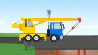 Dr Mashinkova. Dessin animé sur les engins de chantier : le camion-poubelle et la grue. Ce que je veux devenir, 2e partie