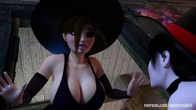 Futa entre - duas bruxas futanari brincam e fazem sexo uma com a outra!