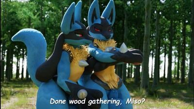 3D Yiff di Kuroodod - Porno furry - Sesso - E621 - FYE - Gay - Femboy - Lucario - Fratelli - Incesto - Pokémon - r34 - Rule34 - Anale