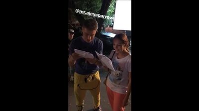 Alexeï Vorobiev à Moscou, Galina Bob : tournage de la saison 6 des Instagram Stories, le 20 août 2017