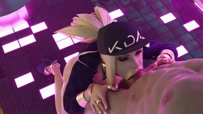 Akali KDA: sexo oral; cunnilingus; mamada; garganta profunda; follada facial; porno hentai en 3D; (por Firebrand Dark Dreams) [League of Legends]