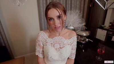LuxuryGirl Luxury Girl – Die geflohene Braut: Heißer Sex mit einer Schönheit in Strümpfen, Blowjob und Sex auf dem Sofa, Abspritzen auf Gesicht und Brüste
