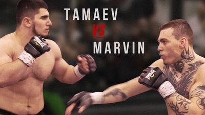 Askhab Tamaev contra Philip Marvin. Combate completo. [Makhachkala atípica]