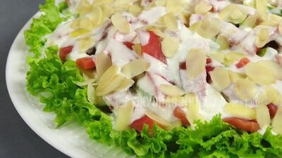 Neujahrssalat „FRANZÖSISCHER KUSS“ – Fischsalat mit Joghurtdressing ~ Clevere Küche ~