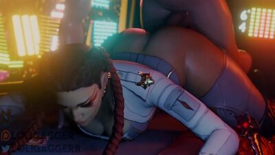Loba - a lo perrito; follada vaginal; culo grande; tetas grandes; pechos grandes; porno hentai 3D; [Apex Legends]