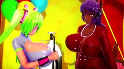 A Imiku Imbapovi e a Suki estão a divertir-se a encher o corpo *por imbapovi