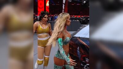 Wwe - Carmella and Billie Kay Entering at Wrestlemania 37