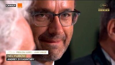 Zwiagintsev, „Nielubow”, konferencja prasowa po ceremonii wręczenia nagród na festiwalu filmowym w Cannes
