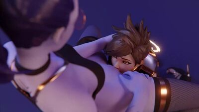 A Tracer a lamber a rata da Widowmaker | Porno hentai 3D de Overwatch