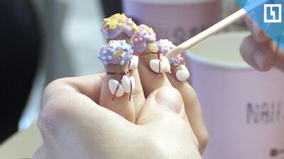 Жеуге болатын Пасха тырнақ өнері