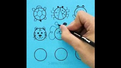 Dibujos rápidos y sencillos basados en el círculo