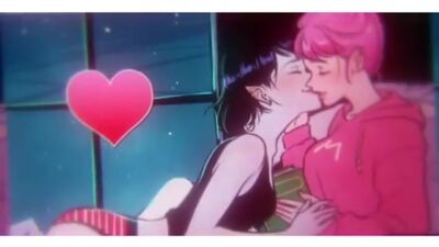 Bubbline x Marceline x księżniczka Bubblegum – grafika w stylu vine