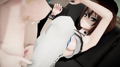 MMD SEX FUTA GIRLS UND PANZER MAHO NISHIZUMI FUTANARI ПЕНІСІМЕН ҚАТЫП ҚАҒЫЛДЫ