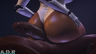 Haydee: sexo anal; sexo con los muslos; masturbación; culo grande; plano del culo; porno hentai en 3D; [Haydee]