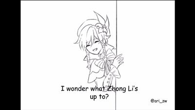 Zhong Li, em pânico, explica a Venti