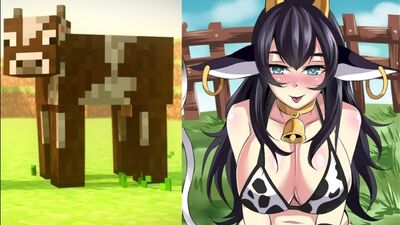 Vaca - Anime de Minecraft (vaca de Minecraft anime)
