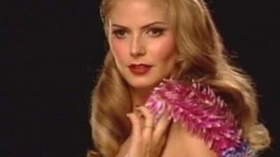 Sessão fotográfica desportiva e ilustrada com Heidi Klum