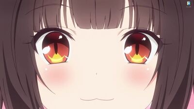 Une jeune fille-chat nommée Chocola, issue du jeu Nekopara : fonds d'écran animés pour Wallpaper Engine