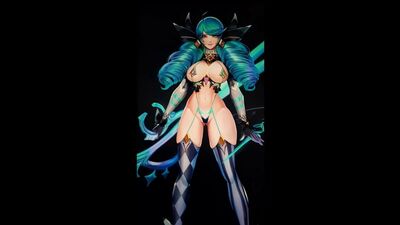 Ein Sperma-Tribut für den Hintern – Gwen (League of Legends)