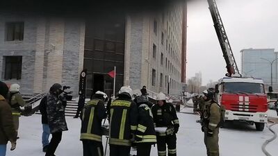 Pożar przy ulicy Belinskiego