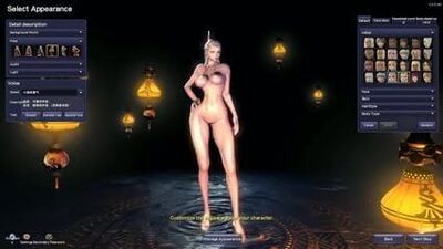 Blade and Soul: mod z nagimi postaciami podczas tworzenia postaci