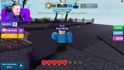 Posiciones de ROBLOX: El juego del escondite, parte 999