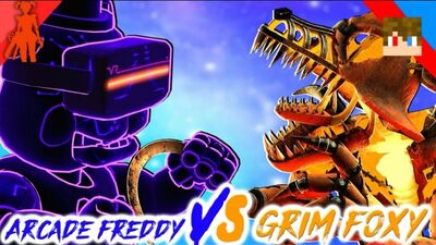 Tihonsyah - [SFM FNAF] Grim Foxy contre Arcade Freddy