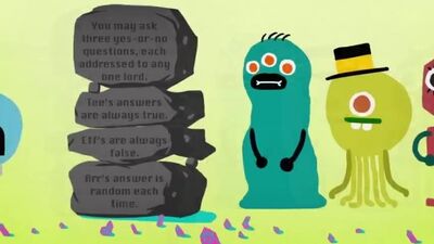 Serez-vous capable de résoudre l'énigme des trois dieux [Ted Ed en russe]