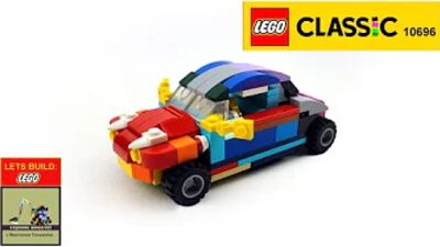 Włoski samochód Fiat 500 z 1965 roku. Jak zbudować zestaw LEGO 10696. Zrób to sam. Instrukcja montażu. Poradnik