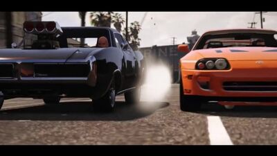 Une scène de la course entre Paul Walker et Vin Diesel, recréée à l'aide de GTA 5 | Grand Theft Auto 5 [Rimes et Punchlines]