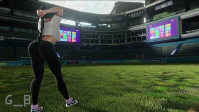 Dead or Alive - Momiji a lançar uma bola de basebol [General Butch]