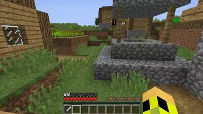 [Naisik Bro] Ich habe eine geheime Höhle im Dorf der Minecraft-Bewohner gefunden – 100 % Trolling-Falle – Minecraft-Schacht
