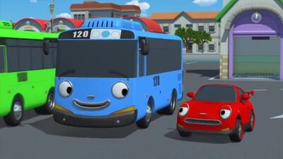 As Aventuras do Tayo, episódio 23. Uma história assustadora. Desenhos animados para crianças sobre autocarros e carrinhos