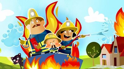 Кішкентай өрт сөндірушілер және олардың станциясы. Өрт сөндіру машинасы. Балаларға арналған өрт сөндірушілер туралы мультфильм. Өрт сөндірушілер