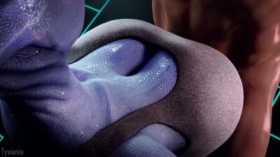 Seios da Liara em AWF - Mass Effect por tyviania