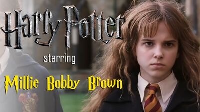 [DEEPFAKE] HARRY POTTER AVEC MILLIE BOBBY BROWN DANS LE RÔLE D'HERMIONE GRANGER
