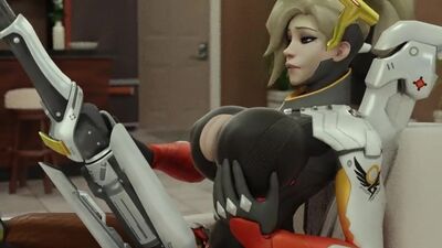 OVERWATCH: MERCY SE RELAJA, TETAS GIGANTES EN CRECIMIENTO, TETAS GRANDES, PORNO DE MASTURBACIÓN, SFM, HENTAI, SEXO EN 3D (18+)