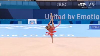 Dina Averina. Band. Finale der Olympischen Spiele 2020