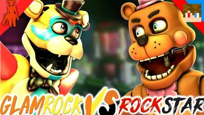 Tihonsyah - [SFM FNAF] Freddy Glamrock contre Freddy Rockstar