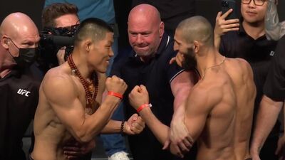 Лі Цзинліан проти Хамзата Чімаєва — Битва поглядів перед UFC 267
