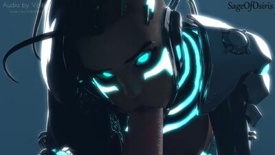 Sombra - garganta profunda | Porno hentai 3D de Overwatch