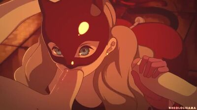 Ann Takamaki - gangbang; sexo oral; minet; broche; garganta profunda; foda na cara; ménage à trois; orgasmo; pornografia hentai 3D; [Persona 5]