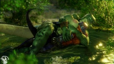 3D yiff par Evilbanana - Porno furry hétéro - Sexe - E621 - FYE - Femdom - Lézard écailleux - Fille crocodile - Branlette - Masturbation